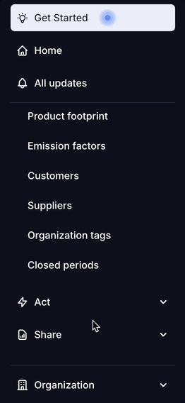 Organization settings